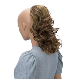 CAISHA 12" Hair Piece Braid Ponytail Extension Voluminous Wavy Golden Blonde Red Brown Mix PH218 (golden blonde red brown mix #33AH16A PH218)