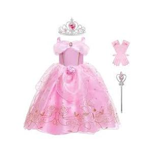 Pink Princess Costume with Accessory Girls for Halloween | 3-4Y