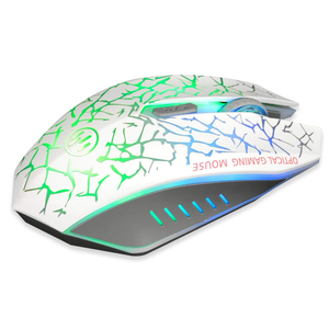VEGCOO C12 Wireless Gaming Mouse,Rechargeable Mice Silent Click Cordless Mouse with 6 Buttons PC Gaming Mice Advanced Technology with 2.4GHZ Up to 2400DPI for PC Laptop (Green)