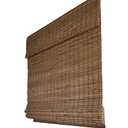 CHICOLOGY Bamboo Roman Shades - Customer Favorite Blackout Blinds for Windows, Premium Quality, Ideal for Home, Moose (Blackout) Brown, 23" W X 64" H