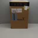 LUGGEX Carry On Luggage 22x14x9 Airline Approved, FLO5 Expandable Polycarbonate Suitcase with Front Pocket (FX-Core, Black, 20 Inch)