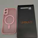 CANSHN Magnetic for iPhone 16 Case, Upgraded [Full Camera Protection] [Compatible with Magsafe] [Translucent Matte] Shockproof Protective Phone Case for iPhone 16 - Pink