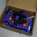 Zhengmy 6 Pcs Mini Glue Gun Crafts Hot Melt Guns Low Temp Glue with Burn Protection Fast Preheating and Easy Squeeze Trigger for School DIY Arts Class Projects Home Quick Repairs, 20 W (Blue)