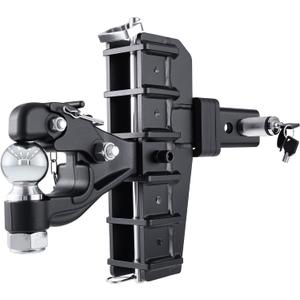 Adjustable Pintle Hitch Combination, 2.5" Receiver, 2-5/16" Ball