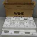 YANGNAY Wine Glasses (Set of 12, 13 Oz), Clear Wine Glasses for Red or White Wine, Smooth Rim, Dishwasher Safe