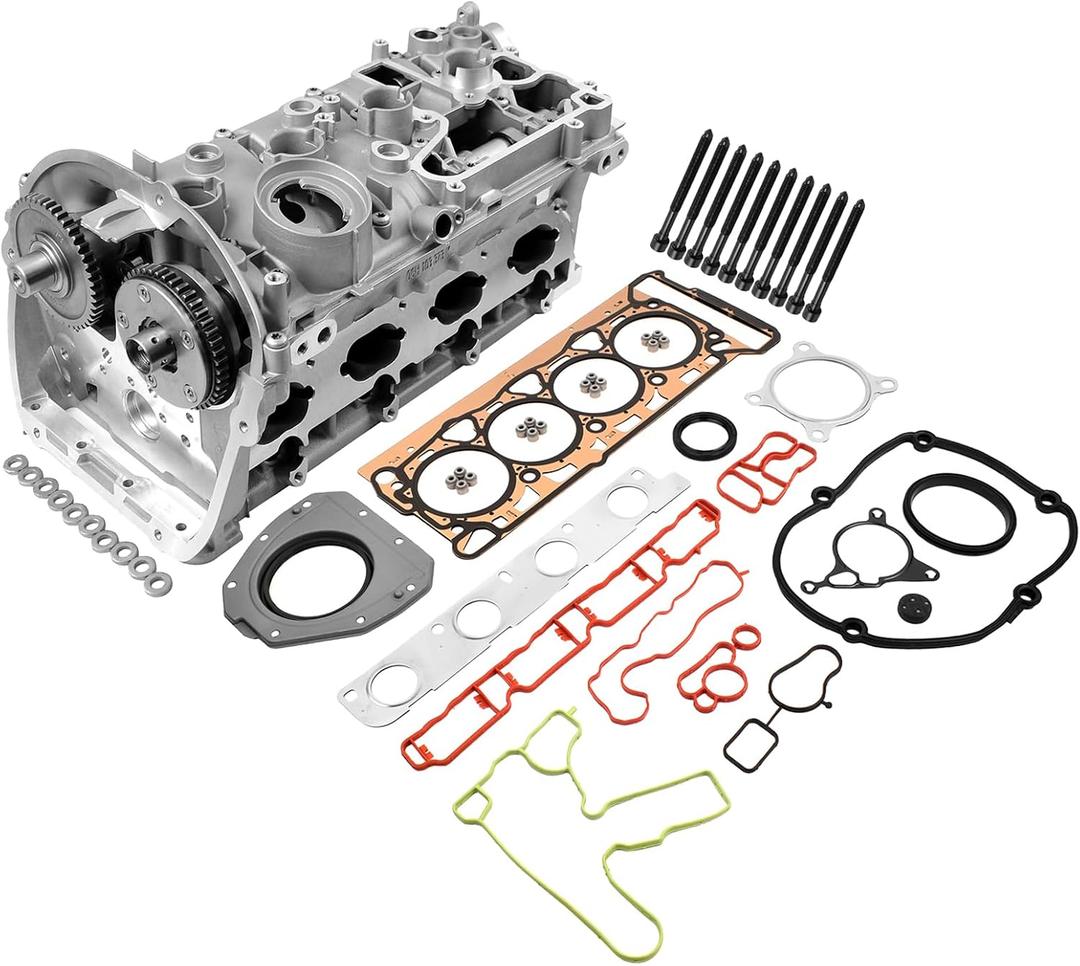 Complete Cylinder Head w/Gasket Kit Replacement for 2009-2015 VW Jetta Tiguan Golf GTI Passat Beetle 2.0 TSI CCTA 06H103063M, 06H103063, 06H103064
