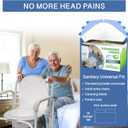 Commode Liners - 100 Strong Portable Commode Toilet Bags - Easy to Use Bedside Commode Liners - Bedside Toilet Potty Liners that Support Dignity of Seniors - No Buckets to Wash - NO Absorbent Pad