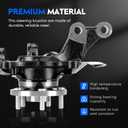 Pair of Front Steering Knuckle & Wheel Bearing Hub Assembly Compatible with Toyota Corolla 2009-2013 1.8L 2.4L, Matrix 2009-2013 1.8L, Replace for 698380 698381, Driver Side and Passenger Side