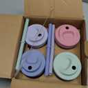 Elk and Friends Kids + Toddler Glass Cups | The Original 8oz Glass Mason Jar with Sleeves + Lids | Silicone Straws + Stopper | Smoothie Cup | Food Storage | Spill Resistant | Dishwasher Safe | 4 Pack