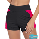 Beautikini Period Swimwear Menstrual Leakproof Swim Shorts Quick Dry 3" High Waisted Bathing Suit Bottoms for Girls Teens, Small