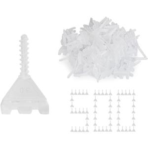 Storystore Tile Leveling System Clips, 500 Pcs Tile Spacers 1/8 Inch Tile Leveling Clips for Wall/Floor Ceramic Tile and Stone Installation, Effortless DIY Install, Precision Gap Control