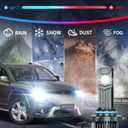 Compatible with Dodge Journey 2010-2019 Fog Bulbs, High&Low Beam Fog Light Bulbs Combo, 800% Super Bright 6000K Cool White, Plug and Play, Pack of 6