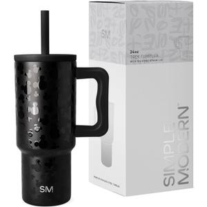 Simple Modern Disney Kids 24 oz Tumbler with Handle and Silicone Straw Lid | Spill Proof and Leak Resistant | Reusable Stainless Steel Bottle | Gift Kids Boys Girls | Trek Collection | Iconic Mickey