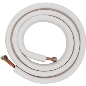 Mini Split Line 1/4" & 3/8" Insulated Copper Aluminum Line Set -16FT Copper Aluminum Pipes(1/4+3/8)