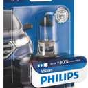 Philips Automotive Lighting 9008 Vision Upgrade Automotive Replacement Headlight Bulb with up to 30% More Vision, Fits Select High Beam, Low Beam, or Fog Positions (Pack of 1)