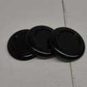 Piano Caster Cups Grand Piano Caster Cups Piano Leg Hardwood Cups Pads for Grand Piano (Wood Black, Set of 3)