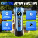 Dog Bark Deterrent Device - 3X Ultrasonic Anti-Bark Device with 5 Adjustable Levels, 30ft Range for Indoor/Outdoor Use Rechargeable & Portable for Your or Neighbor's Dog with Flashlight (Blue)