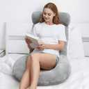 Large Reading Pillow for Sitting in Bed, Couch, Sofa and Floor, Back Pillow for Bed Sitting Up, Husband Pillow for Reading Nurse & Relax, Back Support Bed Pillow for Adult & Kids