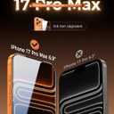 MAGIC JOHN 3rd Gen Upgraded for iPhone 17 Pro Max Screen Protector 6.9 Inch,HD Clear,Shatterproof Tempered Film,Auto Dust-Elimination,Bubble Free,Easy Installation,2 Pack