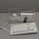 Smart Fish Tank Aquarium Kit with APP Control and Auto Feeder - 1.5 Gal Fish Tank Multi-Layer Filtration System Silent Pump & UHD Glass - 16 Million DIY Colors Includes Mini Magnetic Scrubber Scraper (White)