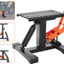 VEVOR Dirt Bike Lift Stand, Motorcycle Jack Lift Stand 440 lbs Capacity and Hydraulic Lift Operation, Adjustable Height Hoist Table, for Dirt Pit Bike Repair, Maintenance, Dirt Bike Accessories