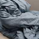 ROSGONIA Oversized King Comforter Dusty Blue, 3pcs (1 Boho Comforter & 2 Pillowcases) Lightweight Oversized King Size Comforter Sets Bedding Blanket