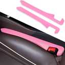 IHOTDER 2PCS Car Seat Gap Filler,Super Flexible Car Side Seat Gap Filler Car interior Accessories,Universal CCar Organizer Between Seats for Tightly Filling Seat Gaps (Pink)