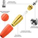 Turbo Nozzle Pressure Washer 4000 PSI Max Rotating Orange Pressure Washer Nozzle with 1/4" Quick Connect Pressure Washer Tips Power Washer Nozzle for Cleaning Brick, Concrete, and Vinyl Surfaces