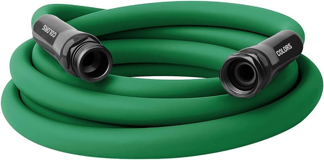 Flexzilla Colors Lead-In Garden Hose 5/8in. x 10ft., Lightweight All-Weather Water Hose, Durable and Flexible, Leak-Free Connections, Forest Green