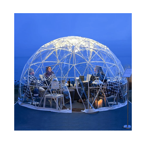 Garden Dome Tent House Outdoor 12 FT, Weatherproof Greenhouse Transparent Garden Dome House for Backyard, Party