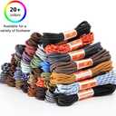 2 x UpUGo 3 Pair Boot Shoe Laces, Round Shoelaces for Athletic Running Hiking Sneakers Shoes Boot