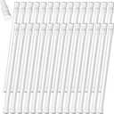 Ripeng 30 Pack Tension Rod Bulk Adjustable 28 to 48 Inch Spring Shower Curtain Rods Expandable White RV Tension Bars Cupboard Bars No Punching for Windows Bathroom Bedroom Kitchen Closet Wardrobes
