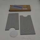 Kitchen Faucet Absorbent Mat - Large Diatomaceous Earth Splash Guard for Sink Faucet, Aesthetic Water Absorbing Stone Tray in The Modern Home (Grey, 23.6" x 5.5") (Gray)