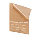 KINLINK 24x36 Plexiglass Sheets 1/8 inch Thick, 3mm Clear Cast Acrylic Sheet, Plastic Board for DIY Project, Craft, Window Glass, Table Top, Picture Frame, Acrylic Sign and Wedding Invitation 1 Pack