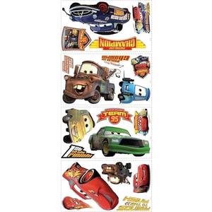 Pack Of 2 Room Mates Disney Pixar Cars Piston Cup Champs Peel & Stick Wall Decals , RMK1518GM