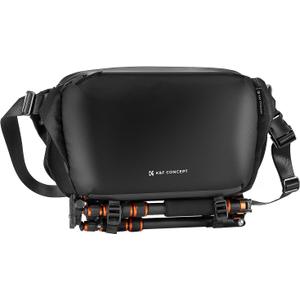 K&F CONCEPT Camera Sling Bag Crossbody Bag Waterproof Camera Shoulder Backpack DSLR/SLR/Mirrorless Camera Case (11 Black Large)