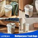 Small Trash Bags 4 Gallon, 360 Count -1.2 Mil Drawstring Mini Garbage Bags, White Plastic Trash Can Liners for Bathroom Accessories, 15 Liter, Bedroom, Dorm Room Essentials, Office