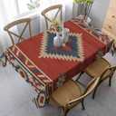Southwest American Tablecloth for Rectangle Table 60x84 Inch Boho Style Kitchen Table Cover Decorations for Kicthen Home Dining Room Party Indoor or Outdoors Picnic