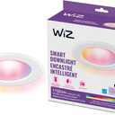 WiZ Connected Retrofit Recessed Downlight, 1150 Lumens, 6 Inch Matter Compatible LED Color Changing Lights, Motion Recessed Lighting ,Connects to your Wi-Fi, 1 Pack