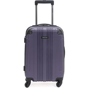 Kenneth Cole REACTION Out of Bounds Lightweight Hardshell 4-Wheel Spinner Luggage, Smokey Purple, 20-Inch Carry On