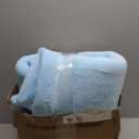 Baby Play Mat for Floor,1.3" Thick Memory foam Tummy Time Mat for Toddlers,Infants,kids,Water-Repellent Soft Nursery Rug,Extra Large Non Slip for Crawling&Yoga,Tatami Style for Living Room(Light Blue)