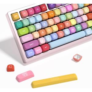 KBDiy Gummy Bears KOA Profile Keycaps 100 Percent,Dye-Sublimation PBT Cute Custom Keyboard Keycap,139 Key Cap Set for Cherry Gateron MX Switches Mechanical Keyboards KBDiy Gummy Bears KOA Profile Keycaps 100 Percent,Dye-Sublimation PBT Cute Custom Keyboard Keycap,139 Key Cap Set for Cherry Gateron MX Switches Mechanical Keyboards