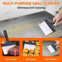 Griddle Cleaning Kit for Blackstone,Flat Top Grill Cleaning Kit Tools for Outdoor,Griddle Cleaner Accessories Brush with Grill Stone Cleaning Brick, Griddle Scraper&Scouring Pads (12)