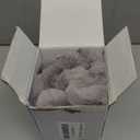 DEELAND Pack of 2 Faux Fur Plush Decorative Throw Pillow Covers Fuzzy Striped Soft Pillowcase Cushion Covers for Sofa Couch Bedroom 16x16 inch