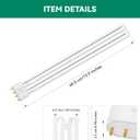 2 x 2-Pack 36W UV Replacement Bulbs, 36W UV Bulb Lamp, Compatible with JEBAO PU-36W Filter Sterilizers, 2G11 4-Pin Bulb Base, HVAC U-V Light