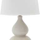 Signature Design by Ashley Saffi 31" Ceramic Table Lamp with Double Gourd Base, Cream