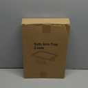 Danfoxer 2 Pack Couch Arm Tray,Bamboo Folding Sofa Tray,Sofa Armrest Trays Clip-On Couch Desk for Drinks,Snacks,Phone,Remote ControlNatural