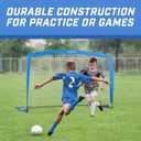 GoSports Portable Soccer Goals for Kids - 13 Color Options - Choose 4 x 3 ft or 6 x 4 ft - Team Tone Pop Up Nets for Backyard