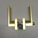 6 Pack Gold Door Handles, Interior Door Knobs Door Lever for Bath & Bedroom (Satin Brass)