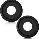 BBTO 2 Pack Black Ceiling Medallion for Light Fixtures and Ceiling Fans Chandeliers 10" Od x 3.5" ID(Classic)